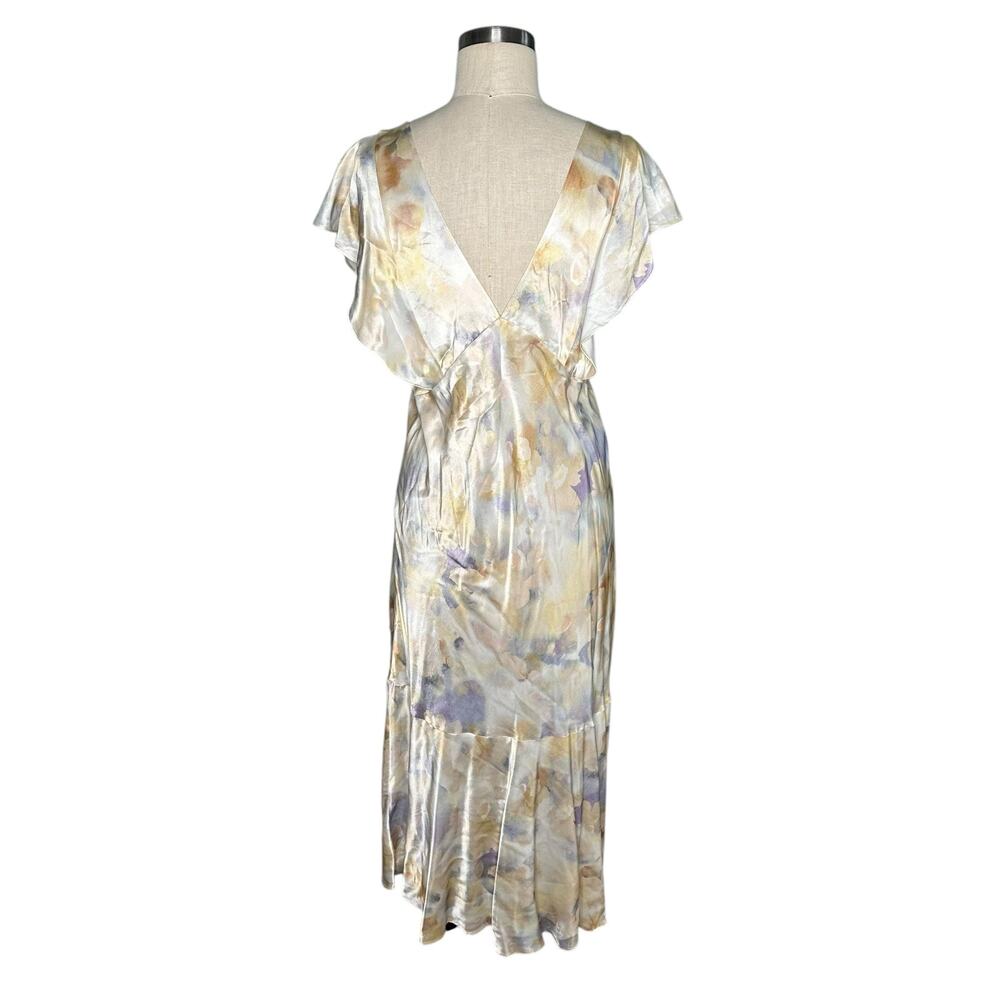 Rails Dina Diffused Blossom Satin Slip Midi Dress… - image 4